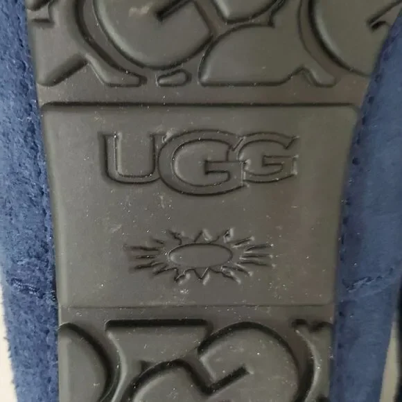 UGG Ascot Slipper Deep Ocean Suede Wool Comfort Loafer Men's US 8/ EU 41 NIB